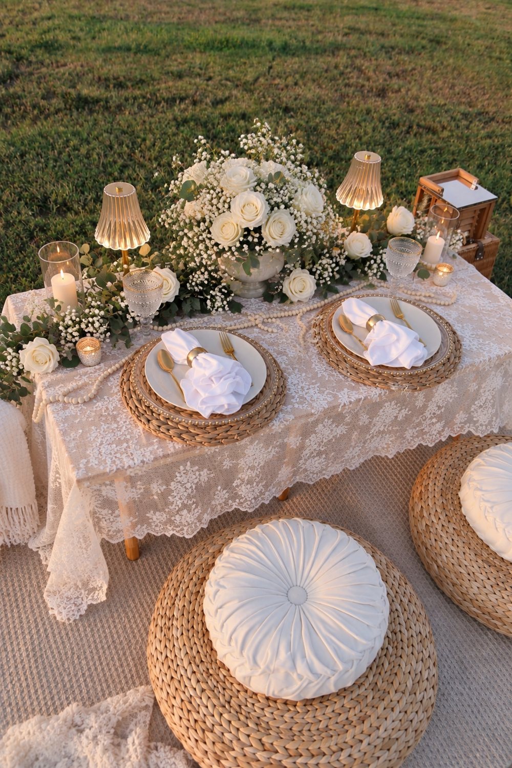 A Le Blush picnic setup